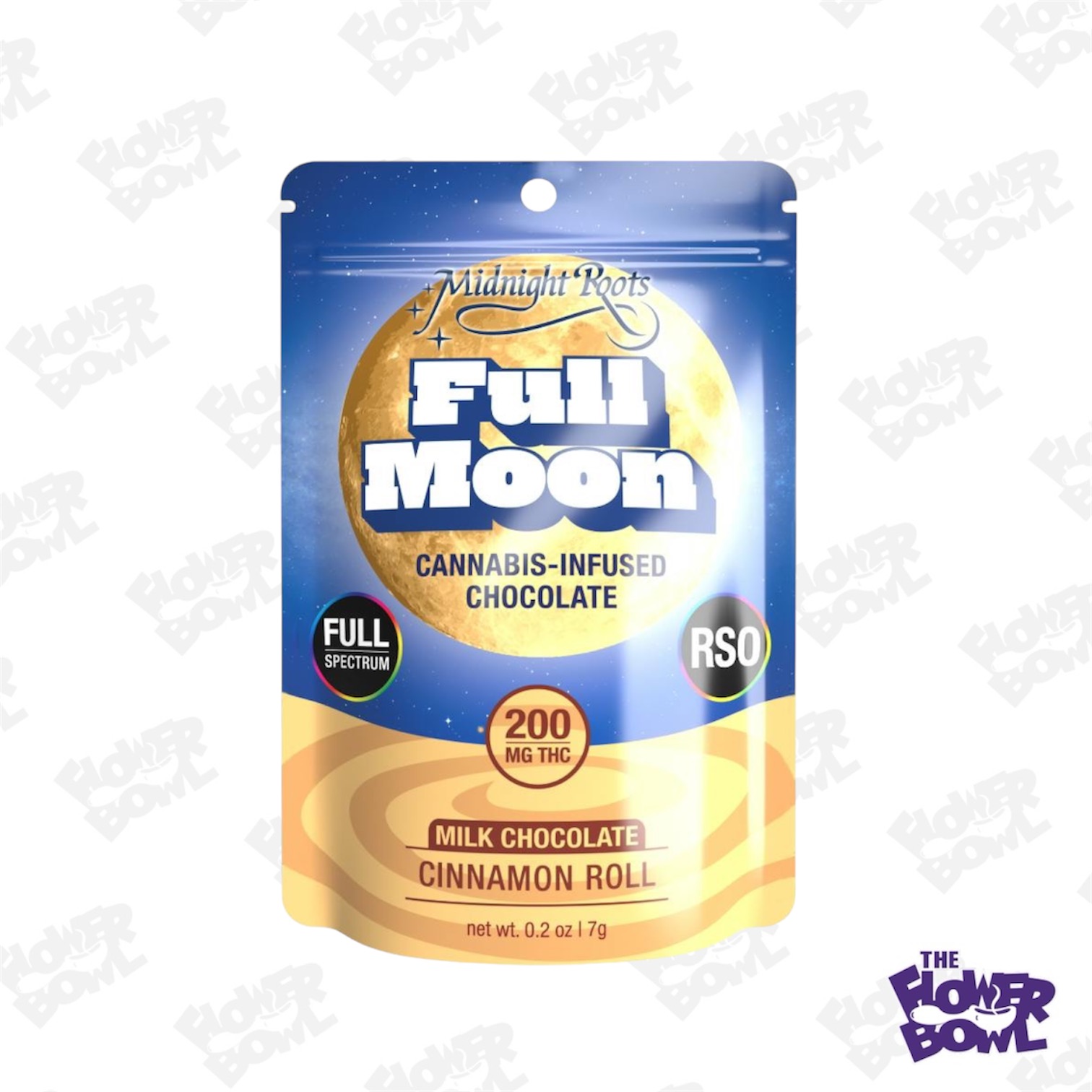Midnight: Cinnamon Roll RSO Full Moon 200mg Bites