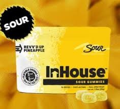 40mg Sour Pineapple Gummies - 400mg - In House