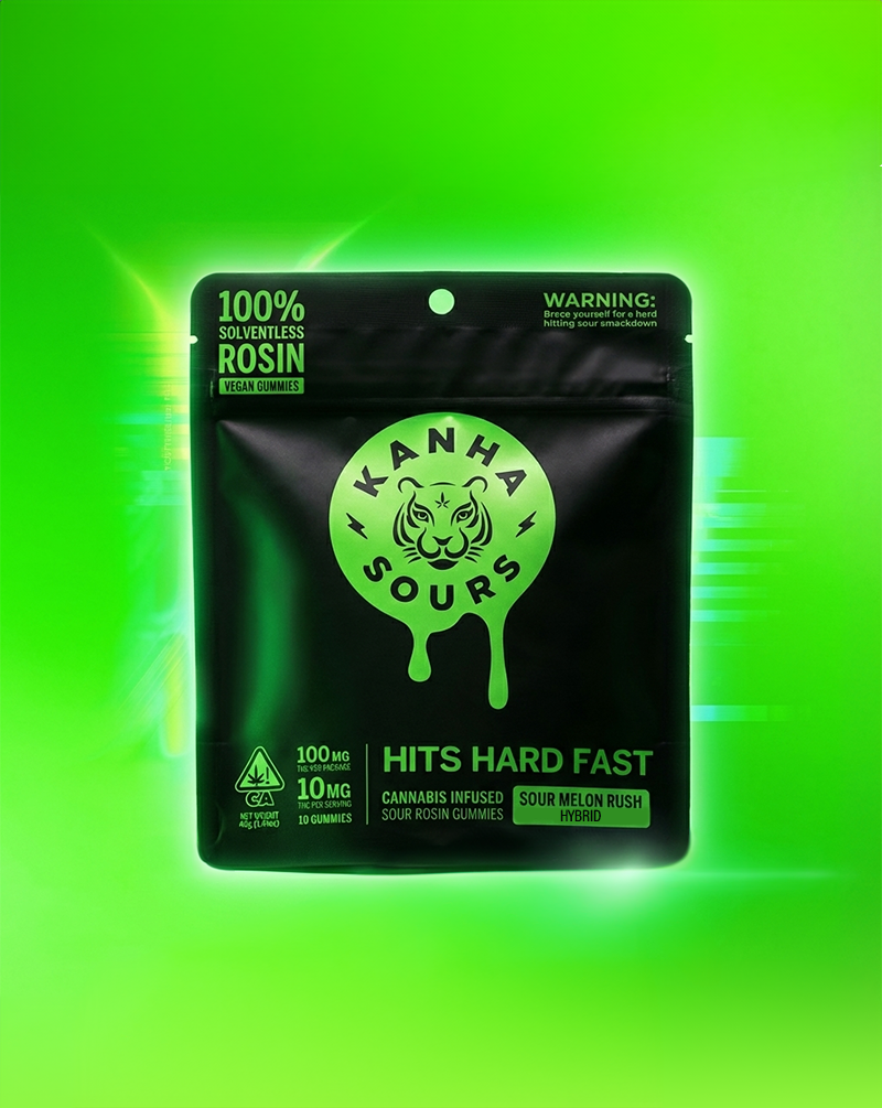 Sour Melon Rush Rosin Sours Gummies 10-pack