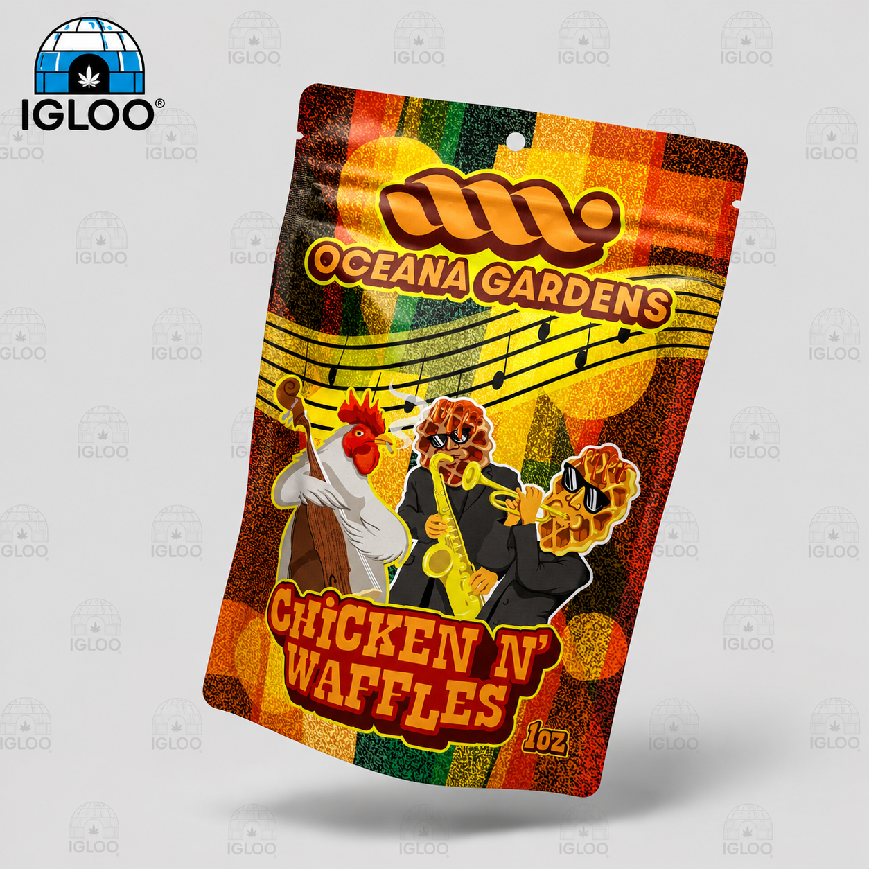 Oceana | Pre-Pack Zip | Chicken N Waffles (28g)
