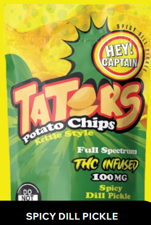 Hey Captain - Spicy Dill Pickle - 200mg Tators