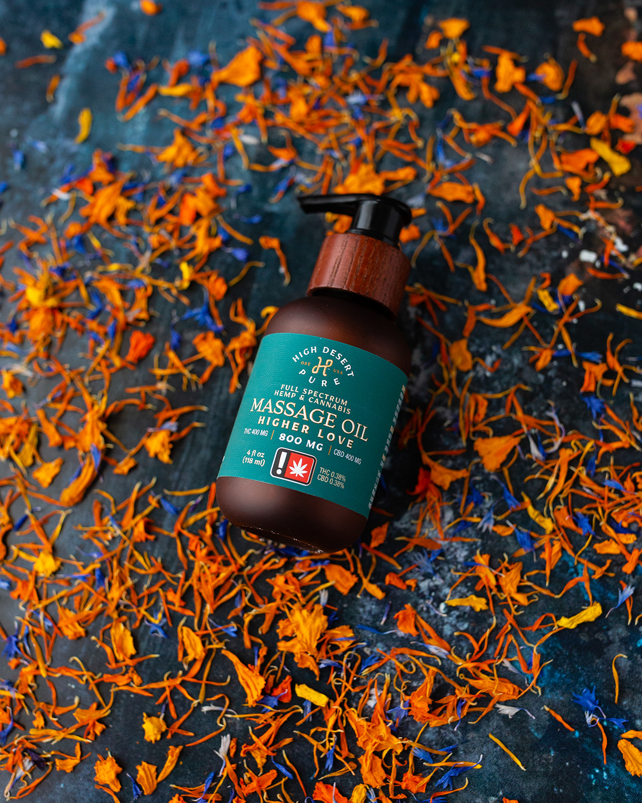 Higher Love Massage Oil |  1:1:1 THC:CBD:CBG | 4oz