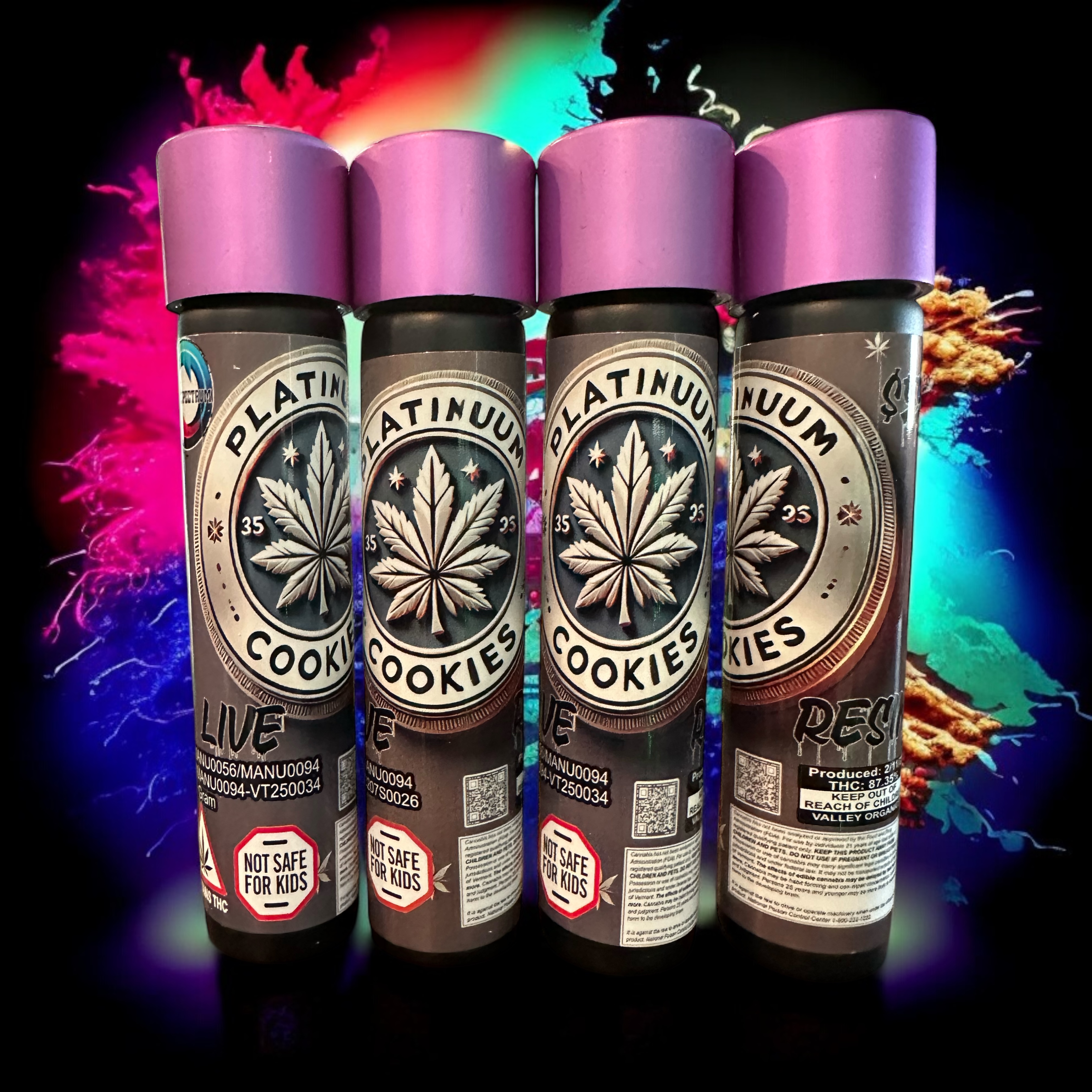 Kush Products | Platinuum Cookies | Live Resin Cart 1g