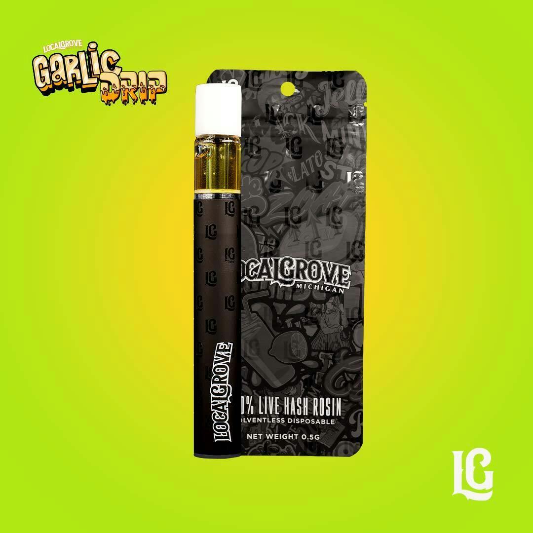 Local Grove: Garlic Drip Live Hash Rosin Disposable 0.5g