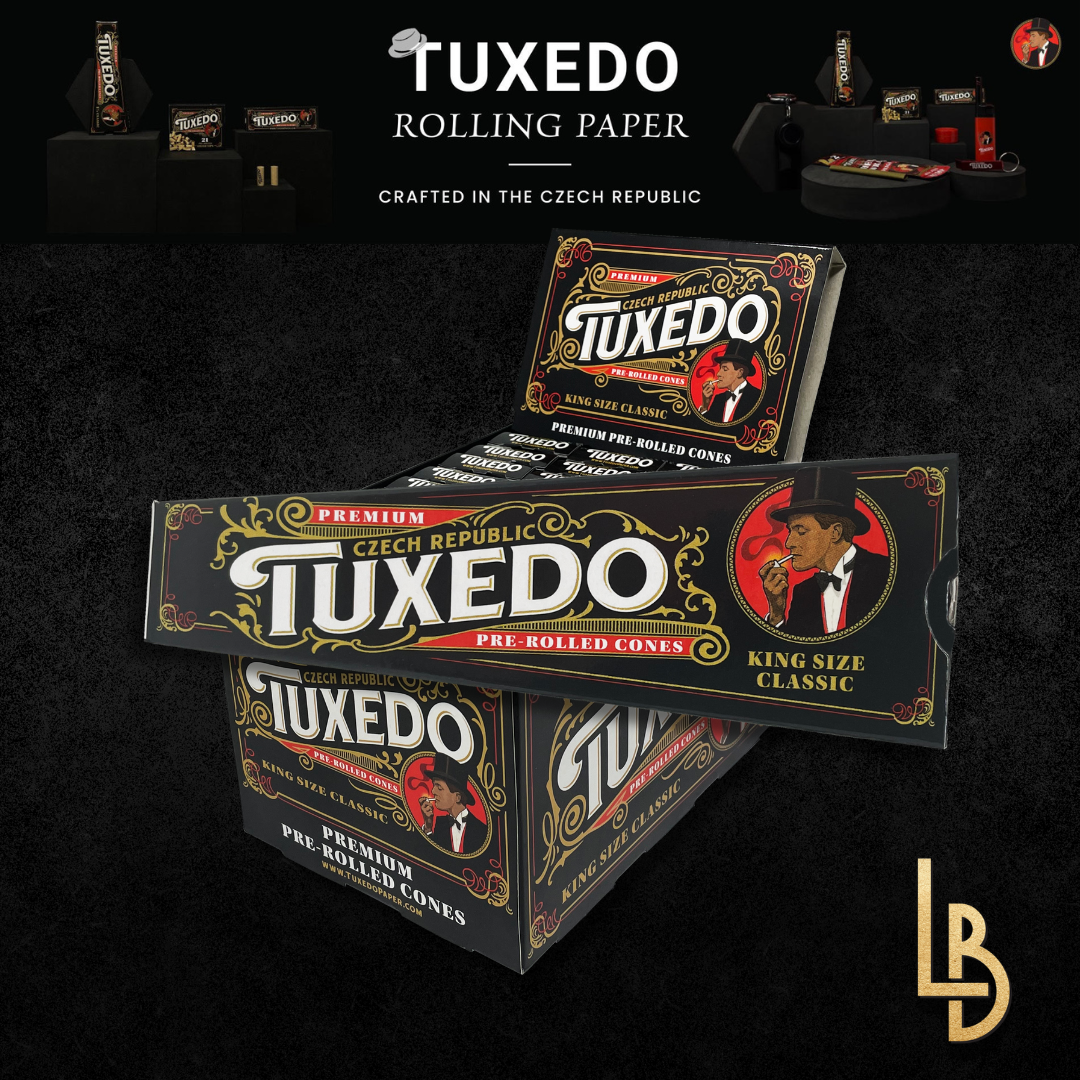 Tuxedo | Rolling Paper | King Size Classic | Cones | 3pk