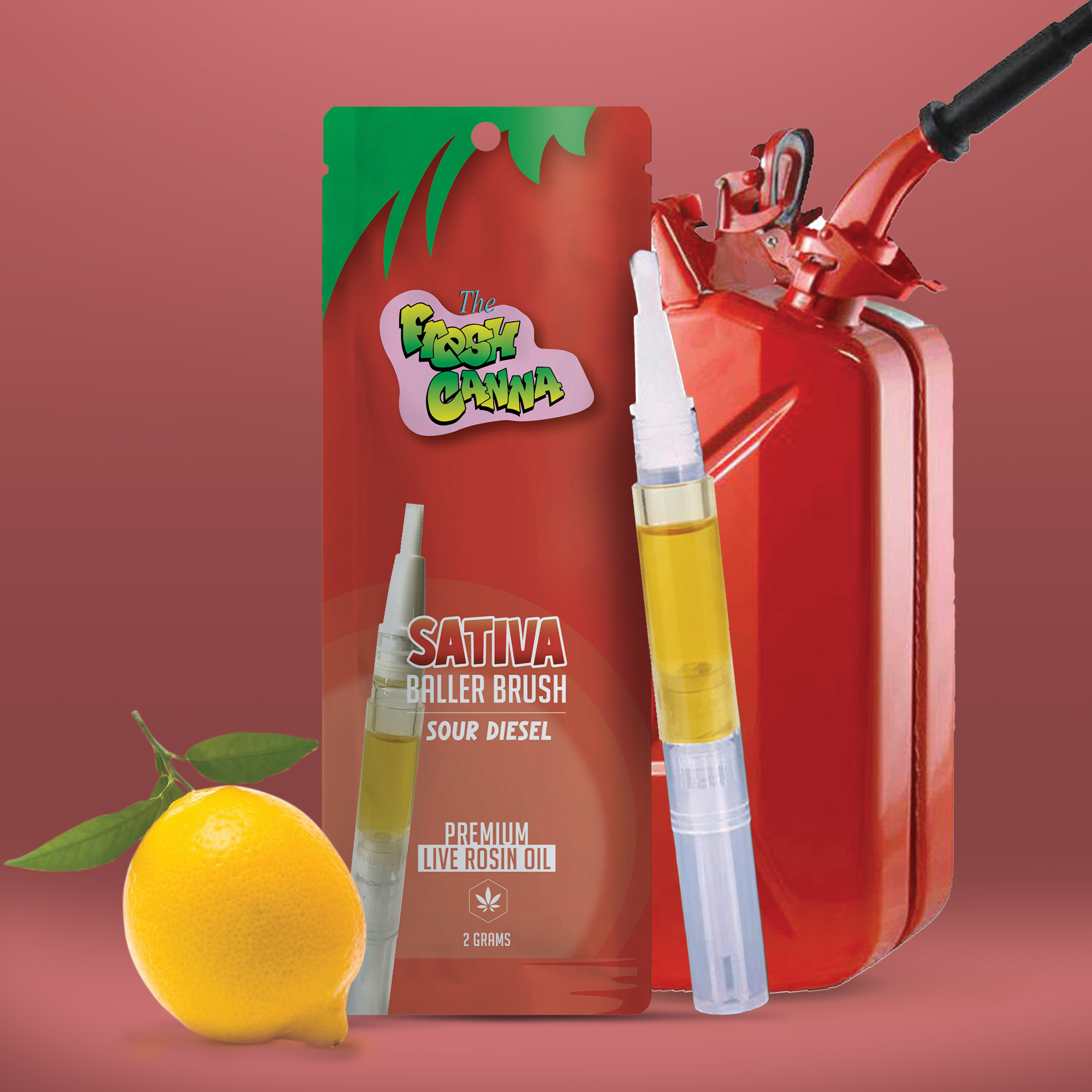 Fresh Canna Live Rosin Brush | Sour Diesel