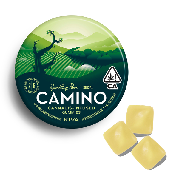 CAMINO - EDIBLE (GUMMIES) - - SPARKLING PEAR CBD 1:3