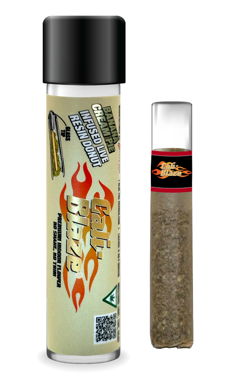 Cali Blaze - 1.2G Donut Infused Preroll - Banana Cream Pie