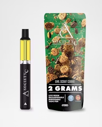 Society C - Live Resin 2G Disposable - Girl Scout Cookies
