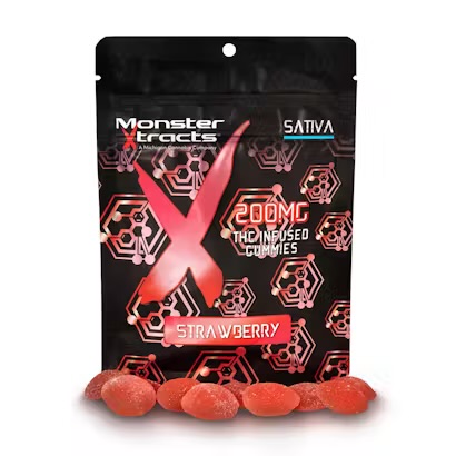 Monster: Strawberry 200MG Gummies