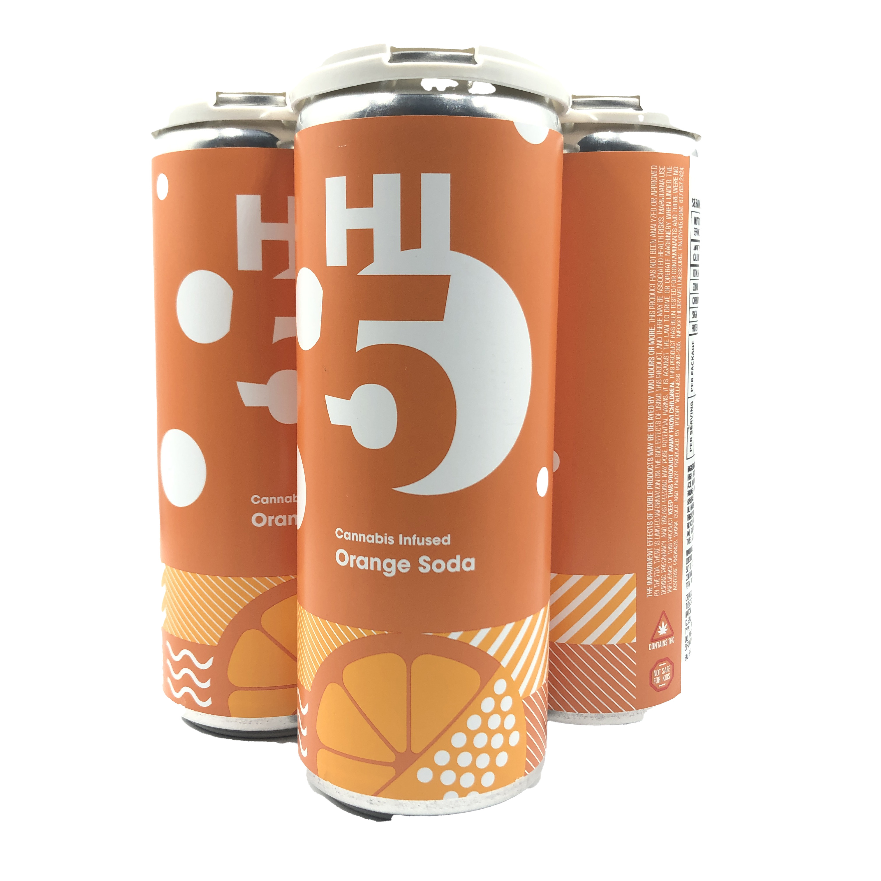 5mg 4PK Hi-5 Soda - Orange Soda