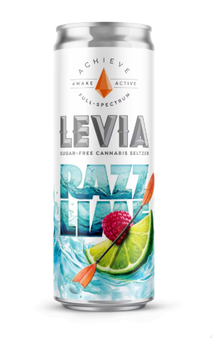 Levia | Razz Lime Achieve Seltzer | 5mg Sativa product photo