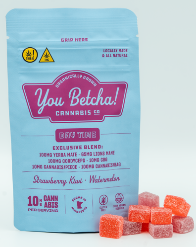 You Betcha! Daytime GUMMIES - Watermelon and Strawberry Kiwi - 100mg THC / 100mg CBD / 100mg CBG
