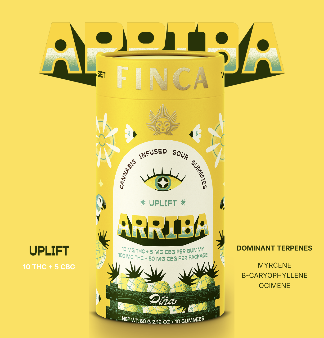 Gummies 10pk Arriba Pina Uplift