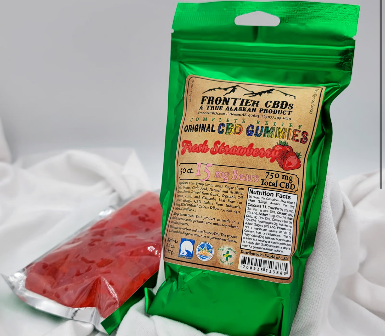 CBD Gummies 50ct - Strawberry