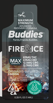 Fire & Ice .25oz Roll-On Max Strength 1:1:1:1 THC:CBD:CBG:CBN 191MG
