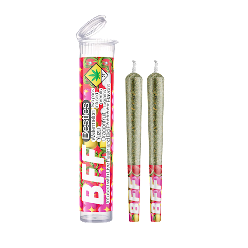 Watermelon Yuzu Dragonfruit BFF Infused Pre-Roll 2-pack | 1.5g (DOH)