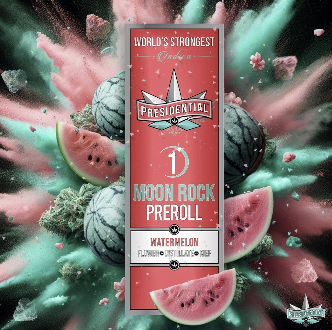 Presidential: Watermelon 1G Moon Rock Preroll