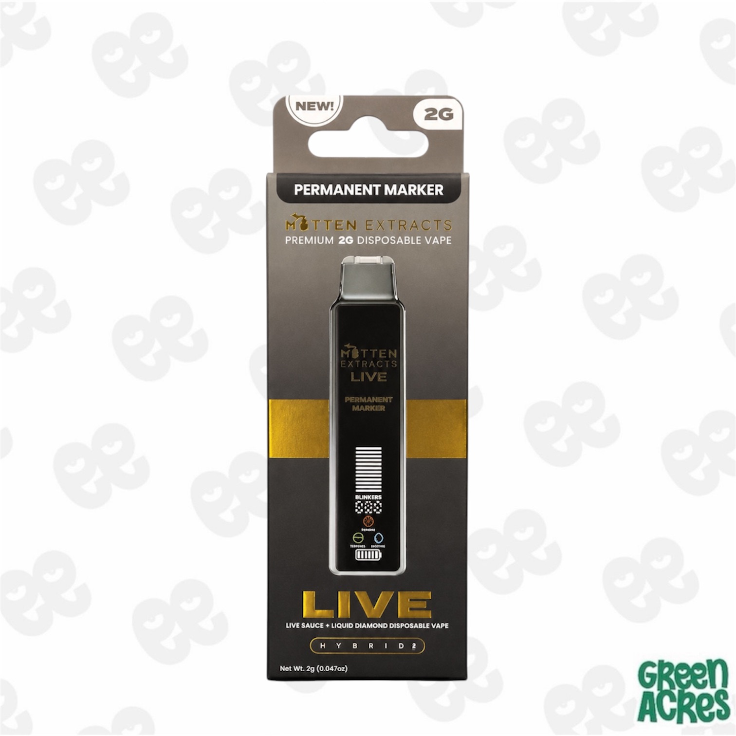 Mitten Extracts: Permanent Marker 2G Live Sauce Vape Disposable