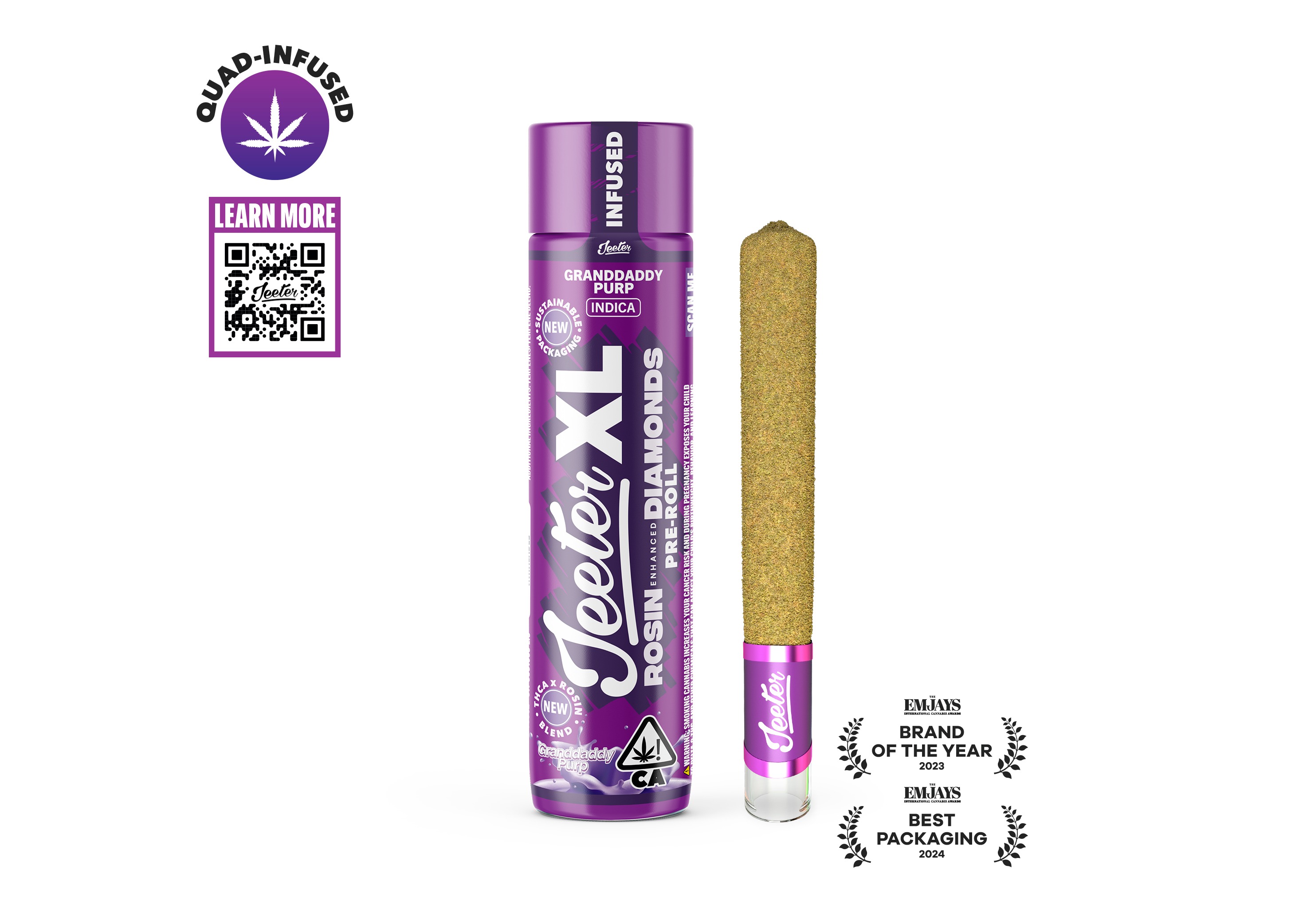 Granddaddy Purp Jeeter XL Infused Pre-Roll | 2g
