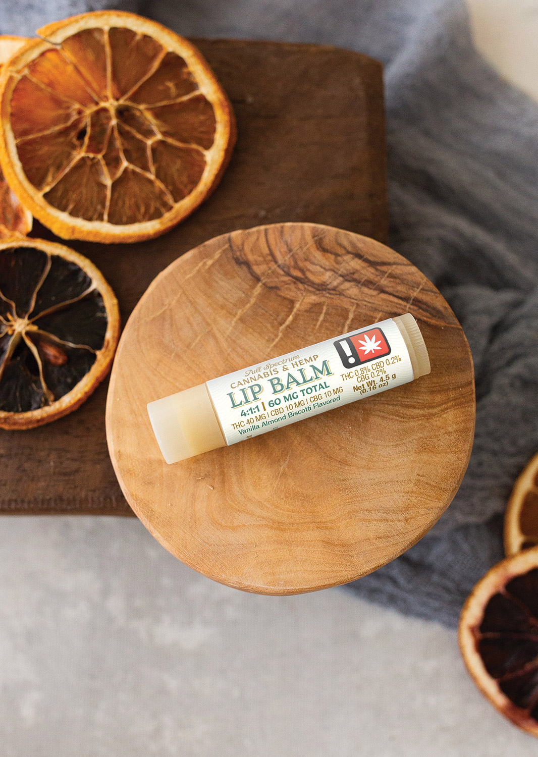 High Desert Pure | 2:2:1 CBD:CBG:THC VANILLA ALMOND BISCOTTI Lip Balm | 4.5g