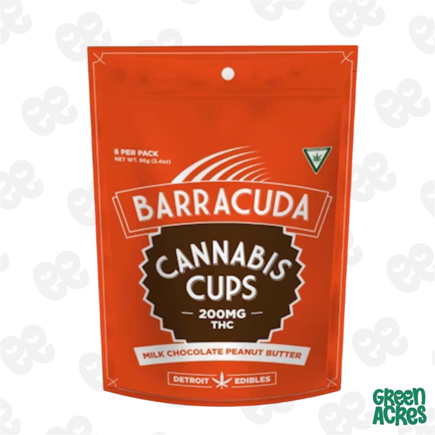 Barracuda: Milk Chocolate Peanut Butter Bertha Cups 200MG