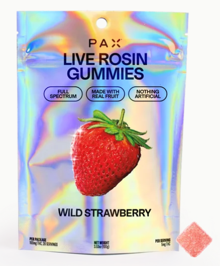 Gummies | Live Rosin | Wild Strawberry | 5mg Per Serving | 20pk