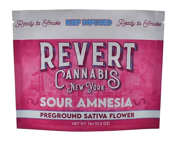 Revert | Kief Infused Ground Flower | Sour Amnesia | 14g