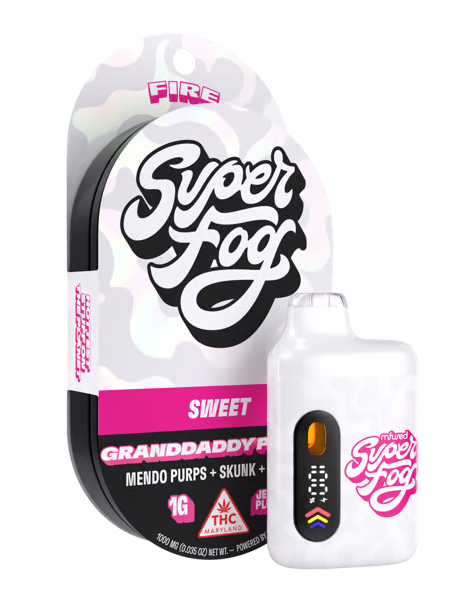 Super Fog FIRE | Granddaddy Purple | 1.0g Disposable
