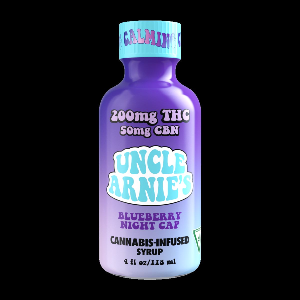 UNCLE ARNIES - BLUEBERRY NIGHTCAP SYRUP 50MG CBN - 200MG