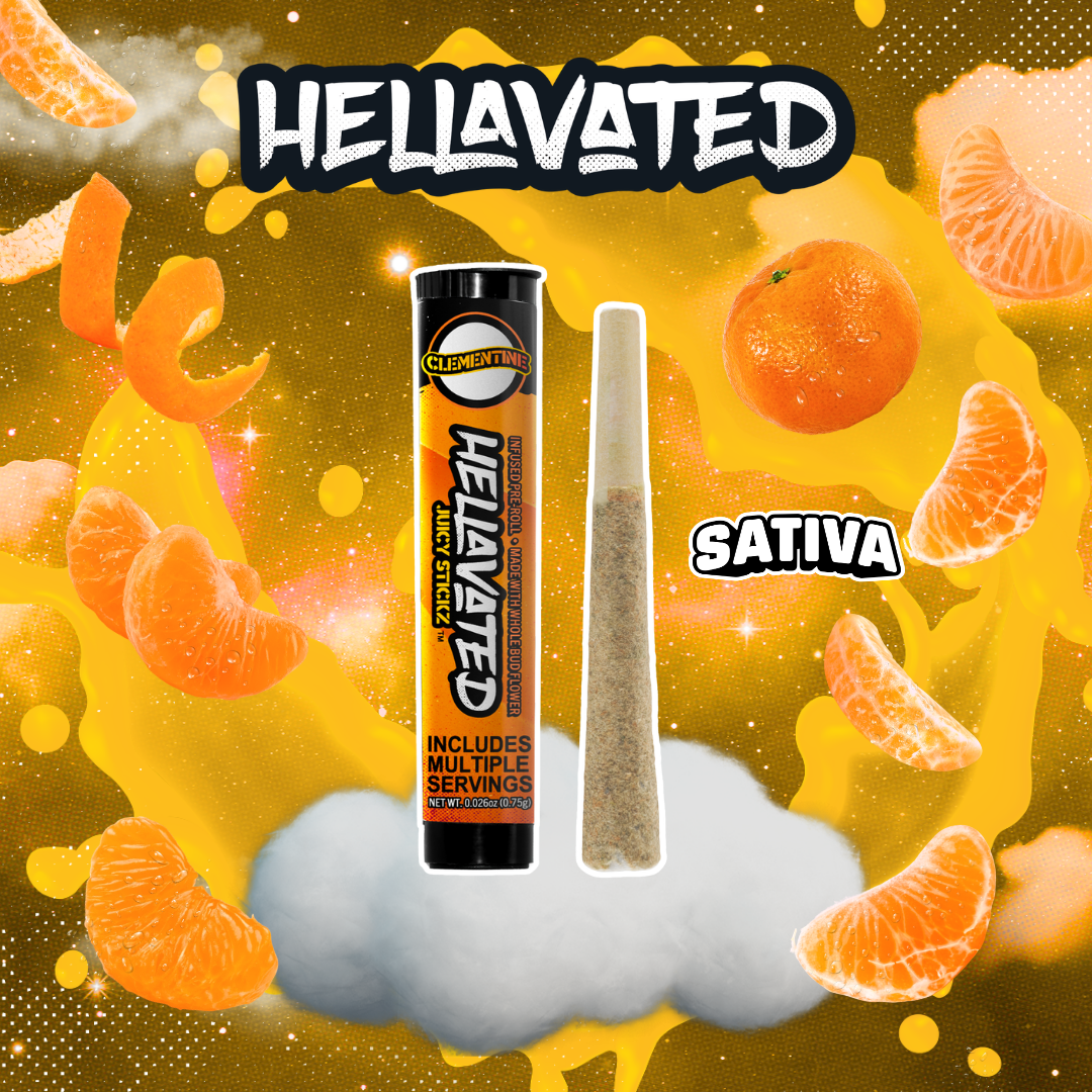 Clementine | Juicy Stickz | Infused Pre-Roll | 0.75g product photo