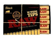 RAW Black W-Wide Paper Tip | 18pk