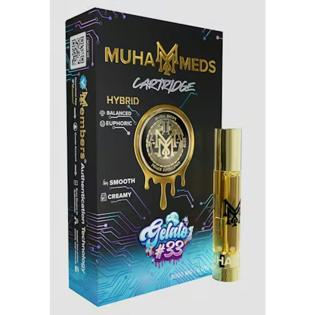 Muha Meds | Gelato #33 | 2g Cart