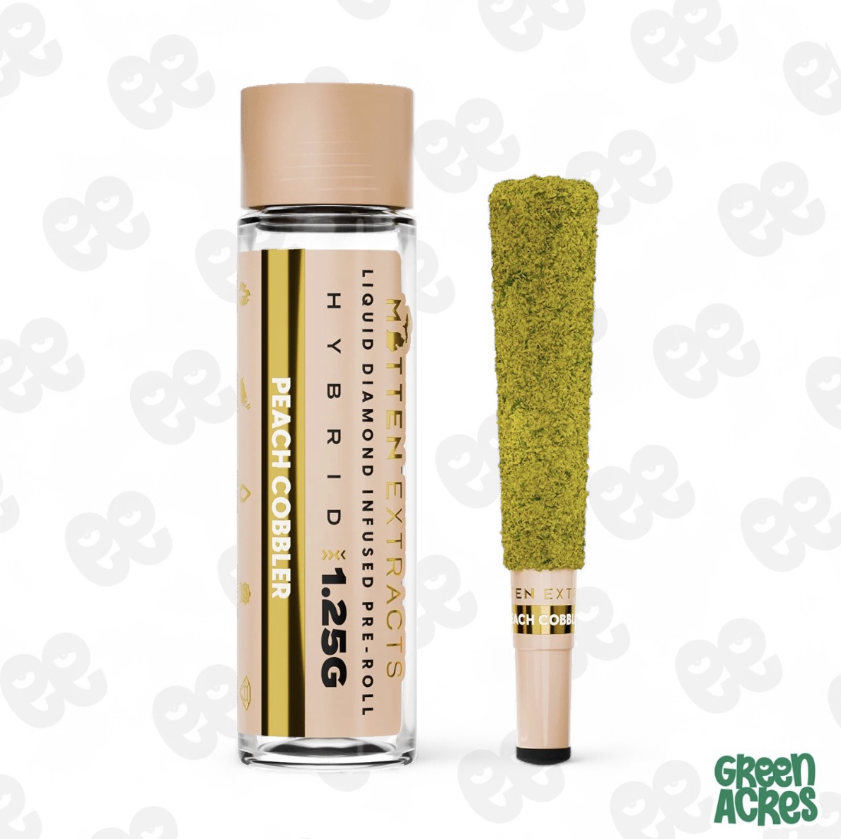 Peach Cobbler 1.25G Ceramic Tip  Infused Pre-Roll (H)