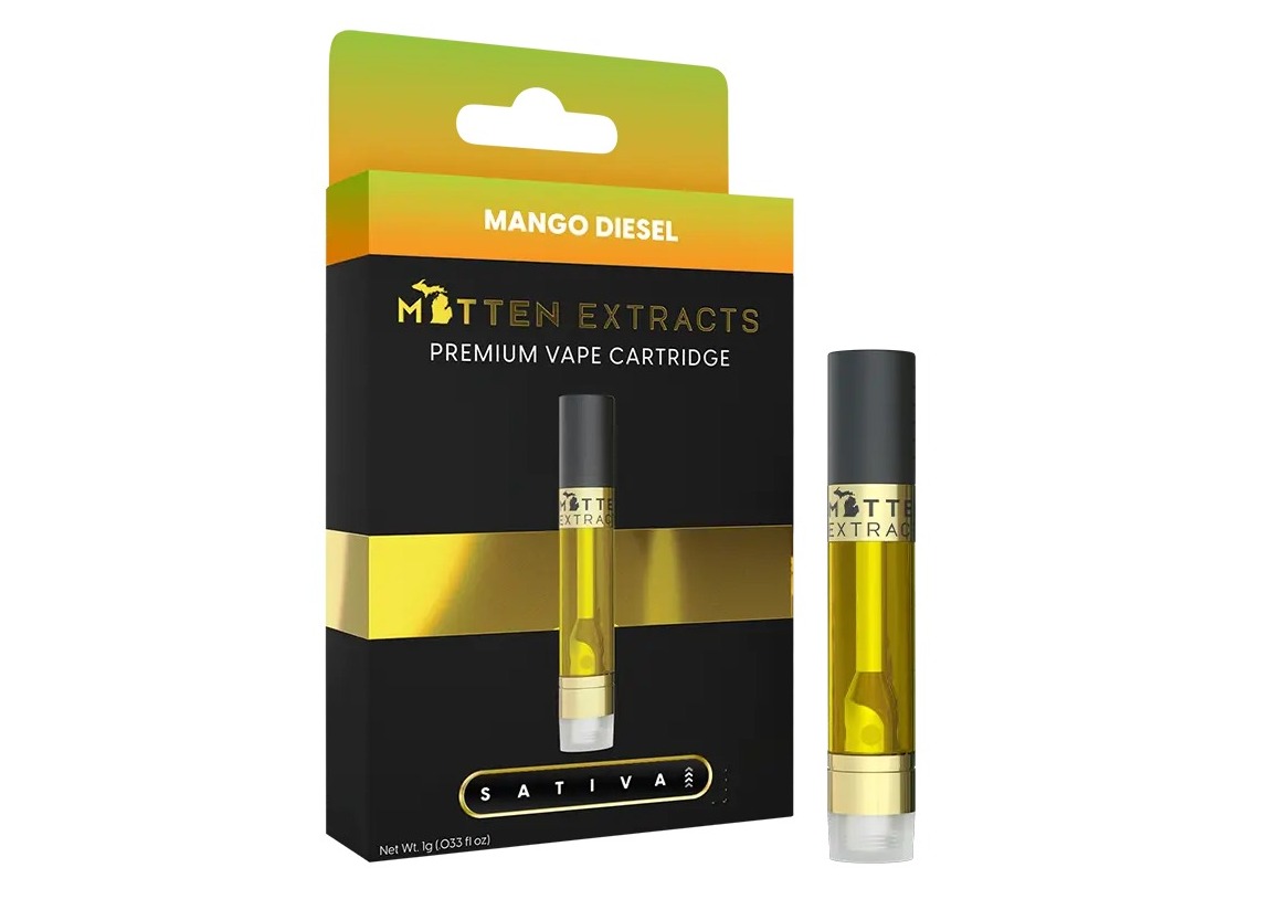 Mitten Extracts - Cartridge 1g - Mango Diesel - Sativa