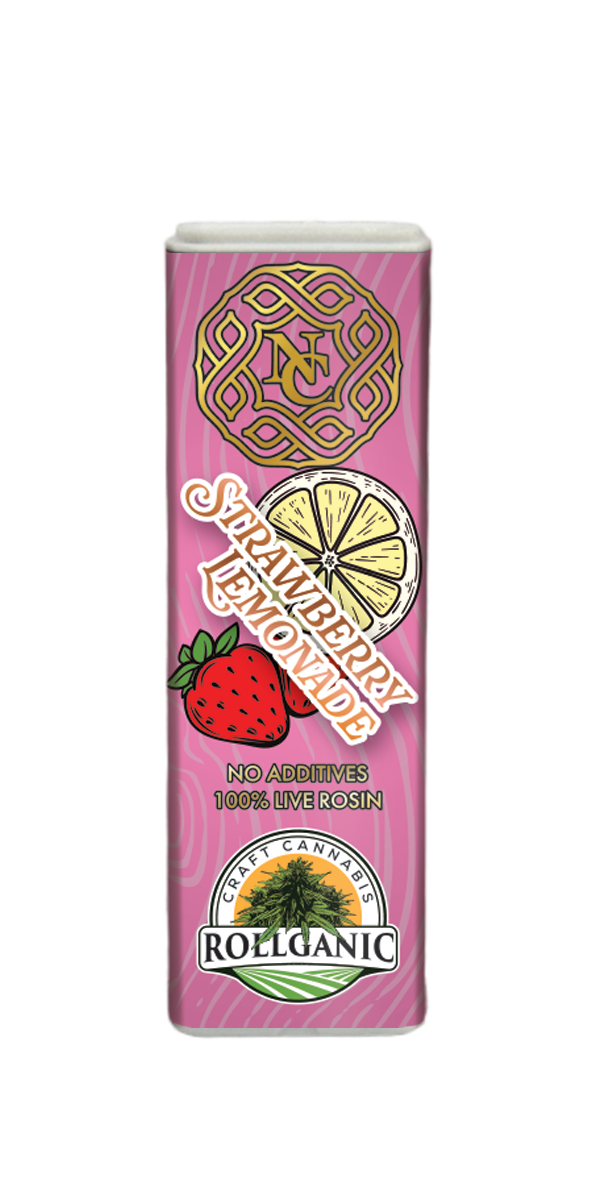 North Coast X Rollganic - Strawberry Lemonade Fun Size Hash Rosin Disposable