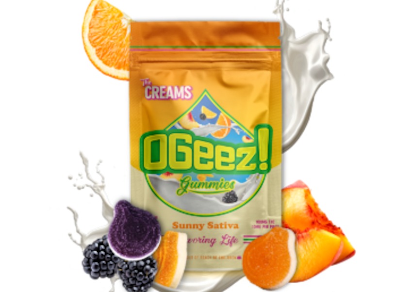 Orange Cream, Blackberries & Cream, Peaches & Cream | Sunny Gummies | 10pk | 100mg