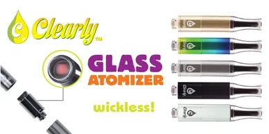 Wickless Glass Atomizer Black