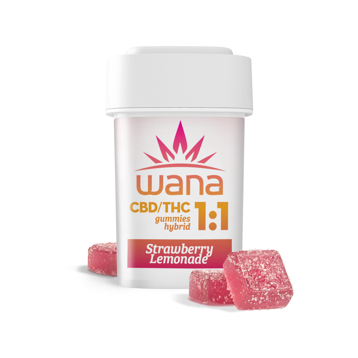 Wana 100 mg cbd;thc strawberry lemonade