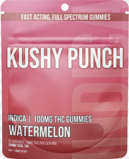 Kushy Punch - Gummies - Watermelon (I) (100mg)