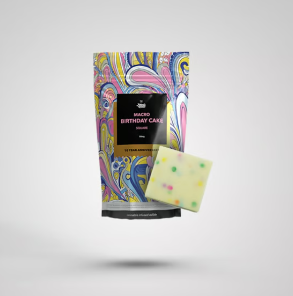 Birthday Cake - MACRO - White Chocolate Bar - 50mg (1pk)