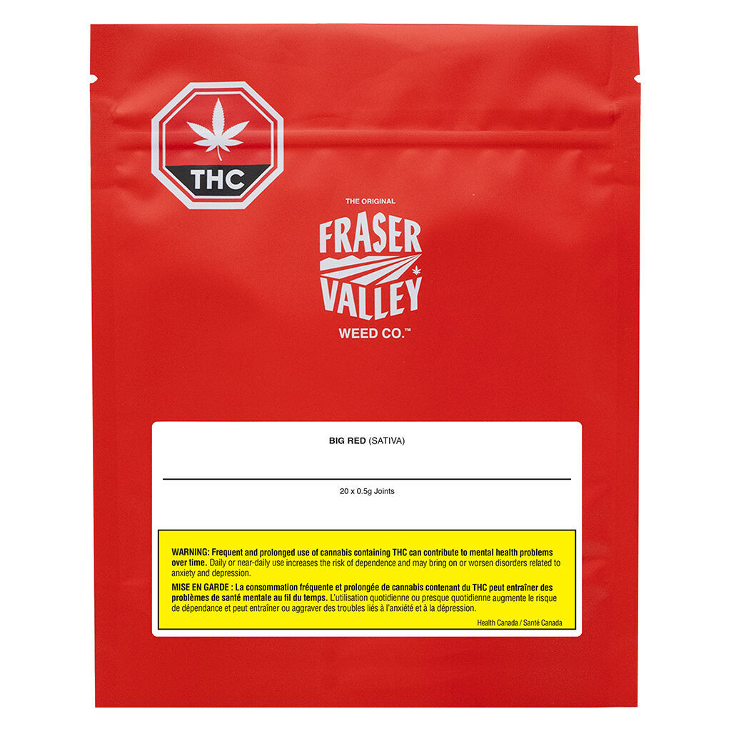 The Original Fraser Valley Weed Co. - Big Red Sativa PRJs - 20x0.5g