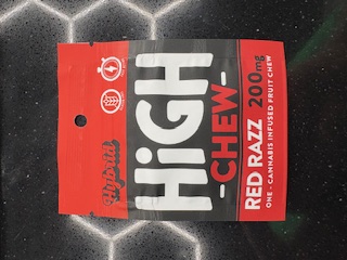 High Chew Red Razz Single Gummy 200mg