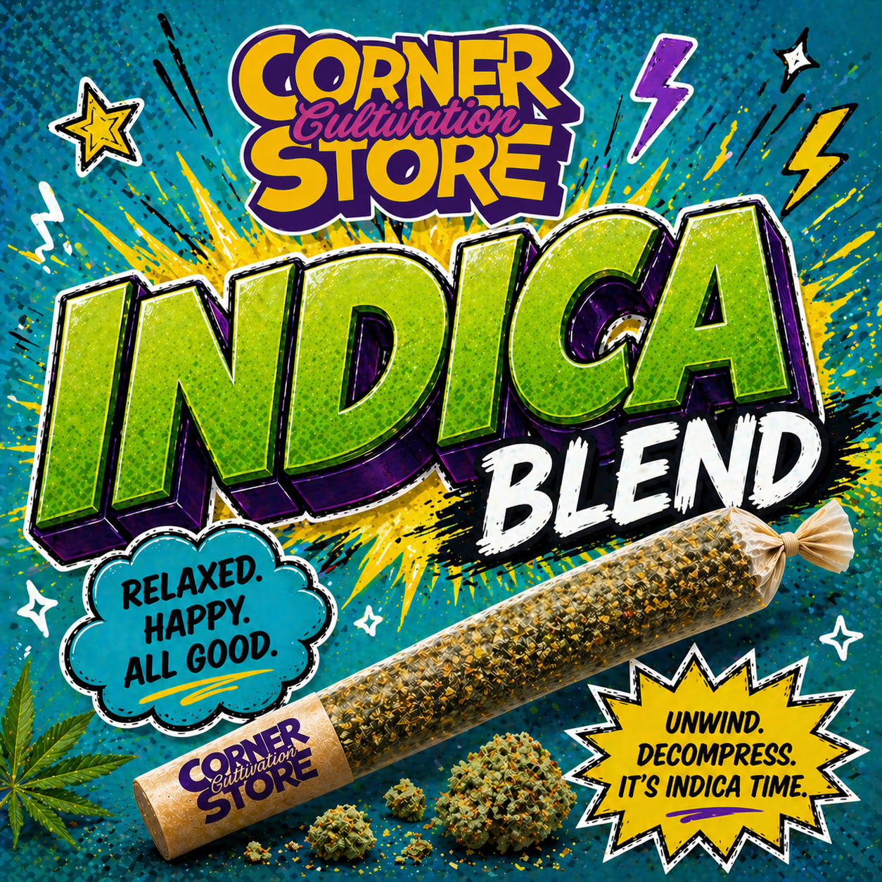 I Pre-roll I King Size Indica Blend I 1g