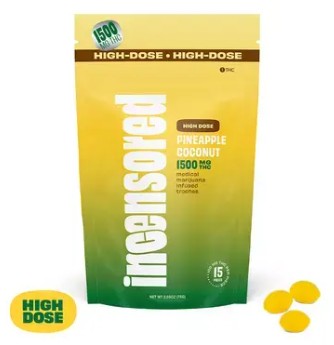 15ct/100mg Troches Pineapple Coconut