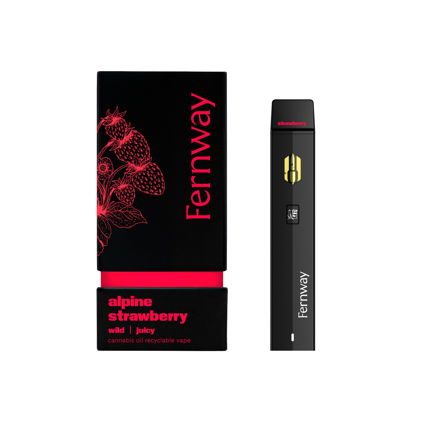 Alpine Strawberry Traveler | Distillate Disposable Vape | 1g