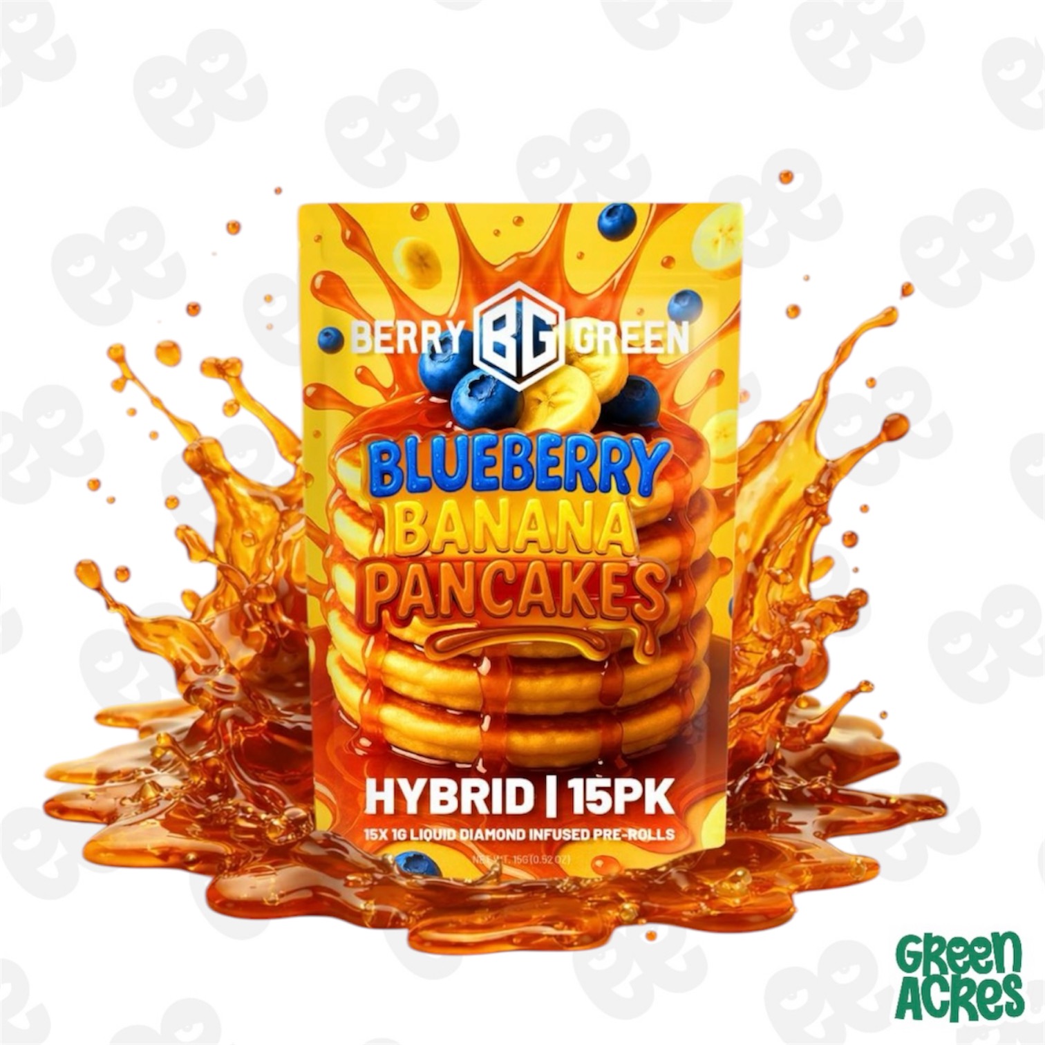 Berry Green: Blueberry Pancakes 15-Pack Infused 1G Preroll | Green Acres -  Westland