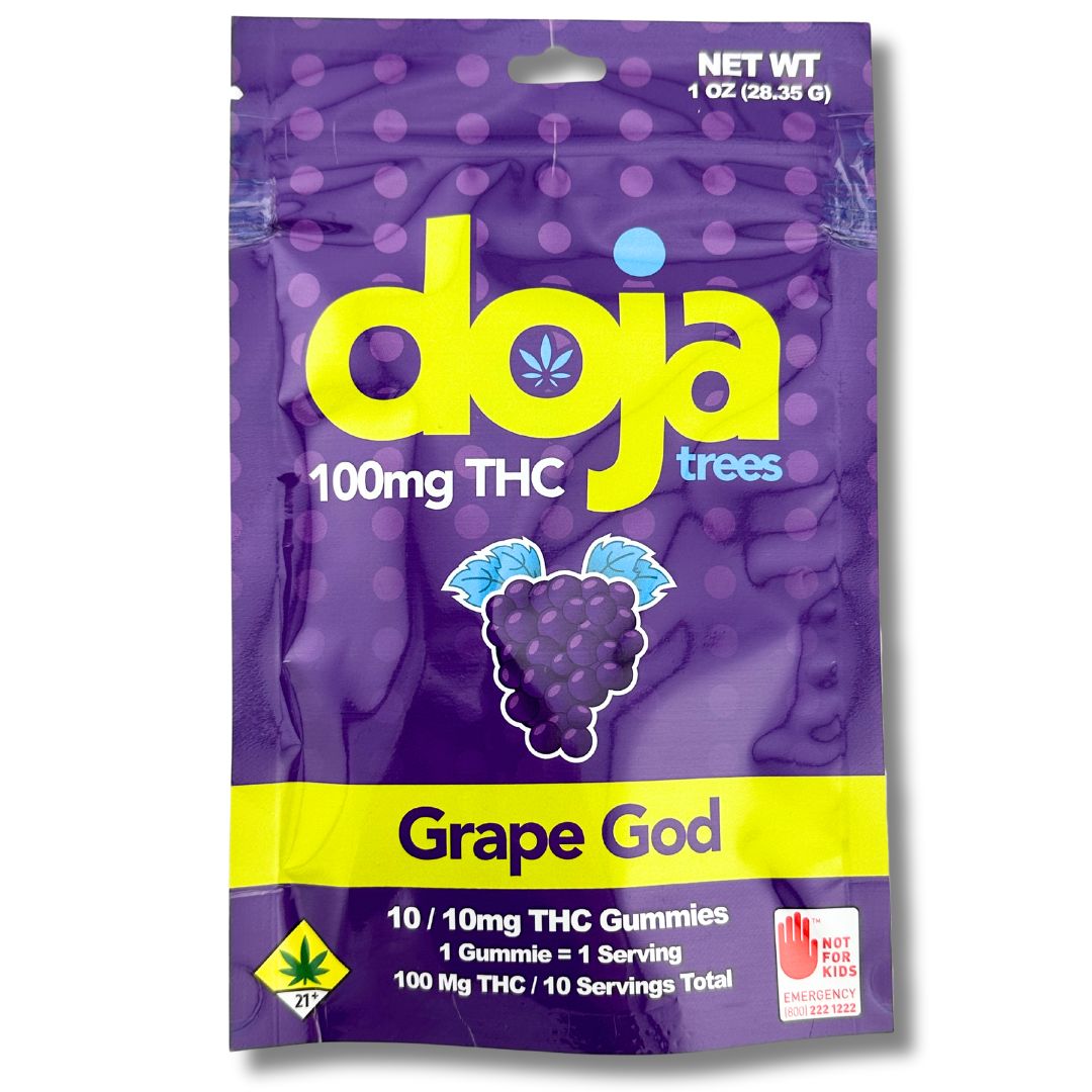 Doja Trees Gummies: Grape God - 10pk 100mg