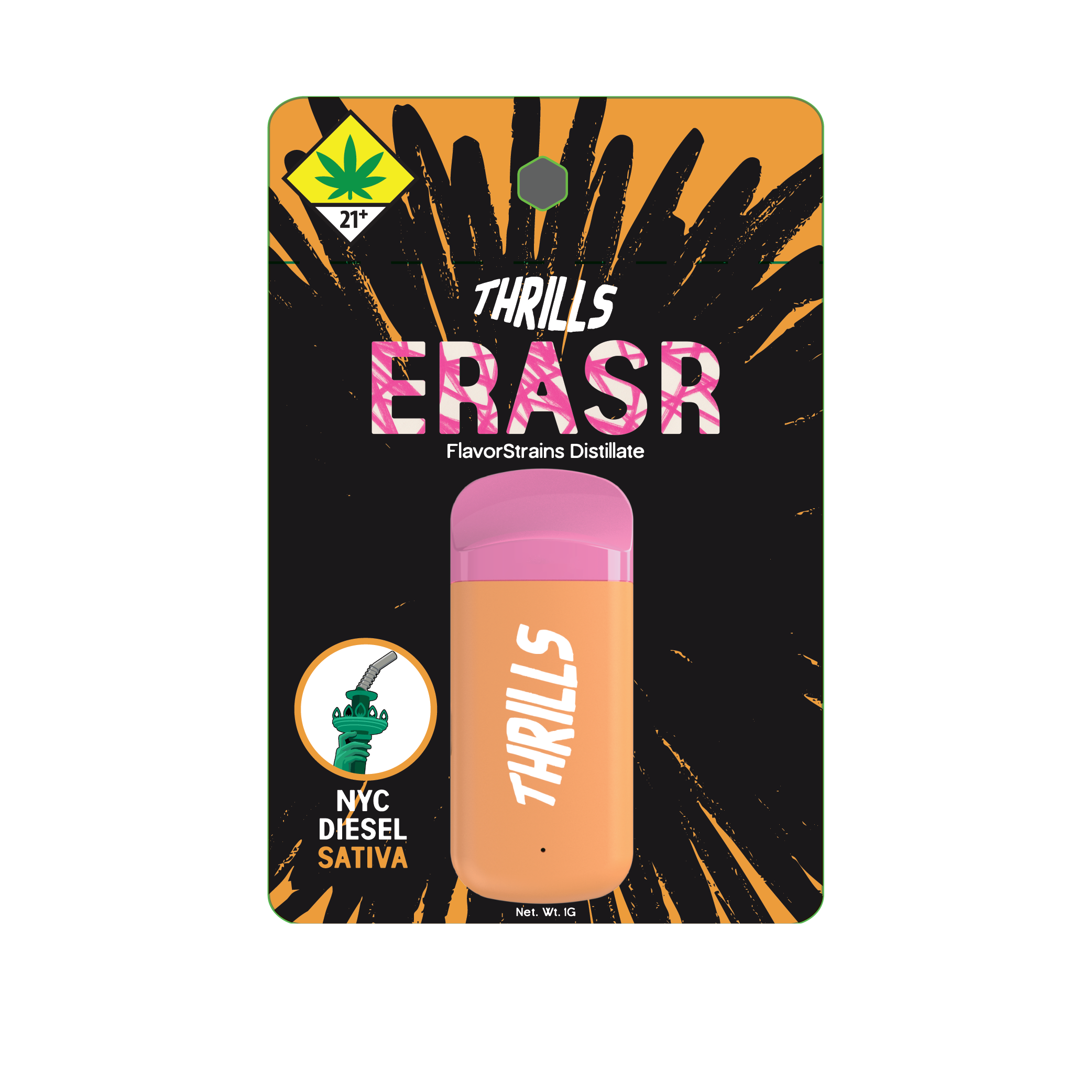 NYC Diesel - FlavorStrains Erasr - All-In-One - 1g