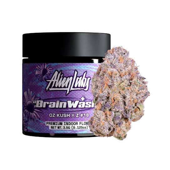 AlienLabs | Flower | Brain Wash | 3.5g | Hybrid | THC 29.49%